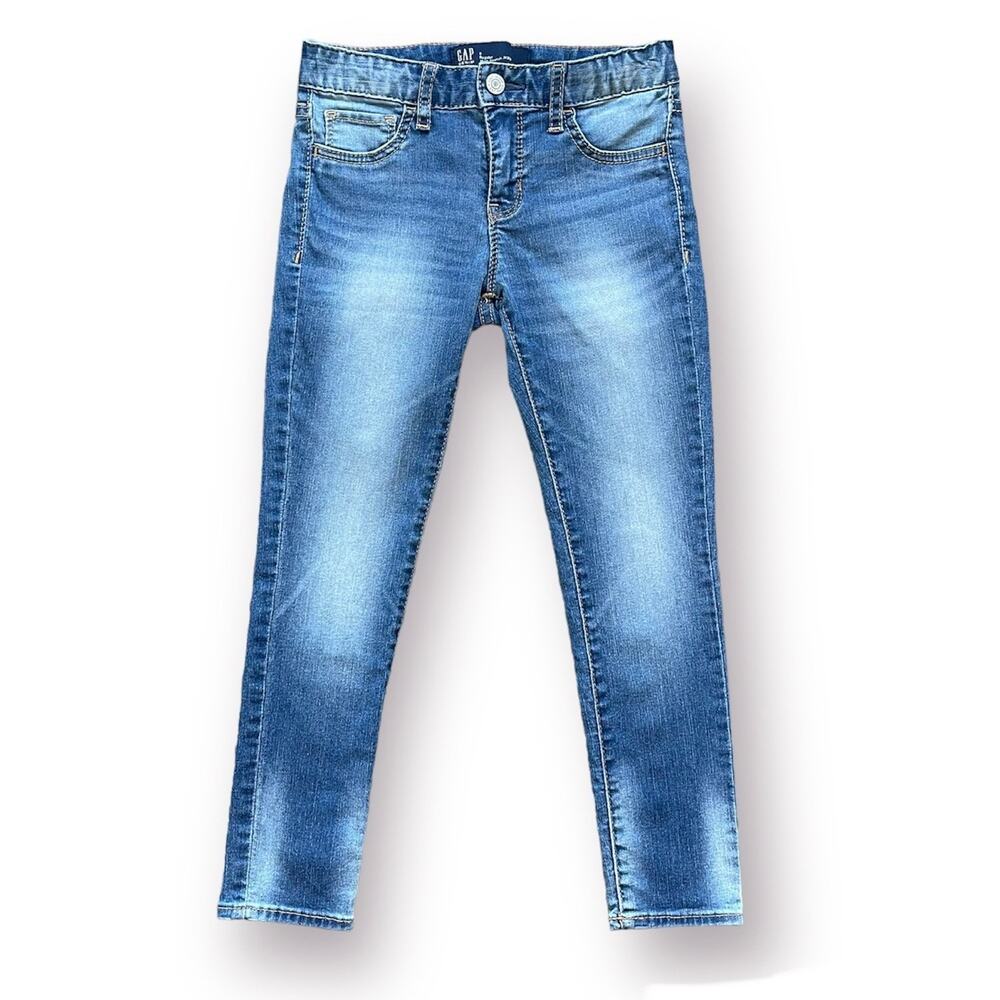 Girls 8 Regular GAP High Stretch Jegging Ankle Denim Jeans Adjustable